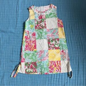 EUC Lilly Pulitzer Patch shift cotton dress